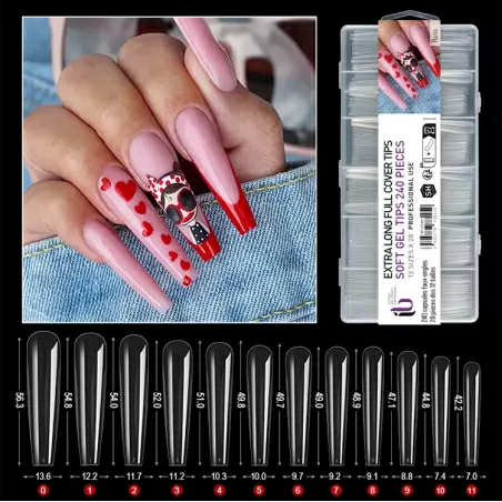 [873425] CAPSULES AMERICAINES STILETTO MEDIUM 552PC LADY'S SECRETS